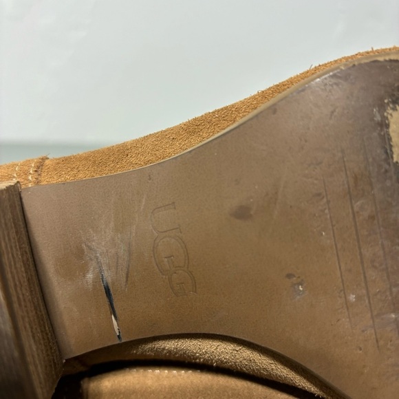 UGG Women's Bandara Suede Ankle Boot Size 7 1095053 Brown Neutral Zip Closure - Picture 5 of 13
